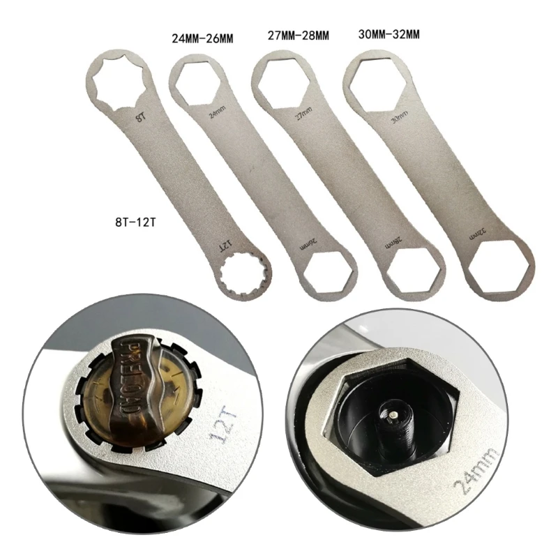 

Комбинированный ключ из нержавеющей стали для осей передних и задних колес, инструмент для удаления горных велосипедов, для