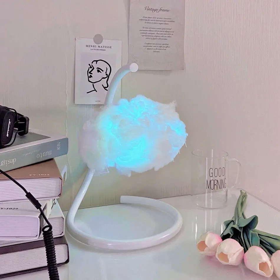 Creative Ins Cloud Table Lamp Mist Atmosphere Bedroom Living Room Festival Table Lamp Bedside Night Light Dormitory Decor