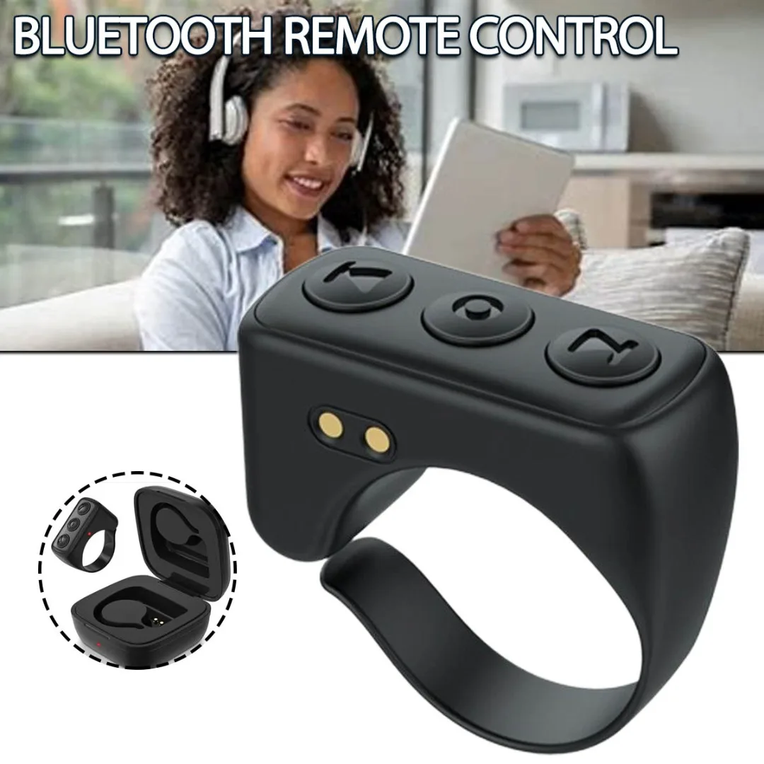 

Remote Control Video Page Turner Kindle App Scrolling Ring Clicker For Phone Advanced 5.0 Bluetooth-compatible Technology