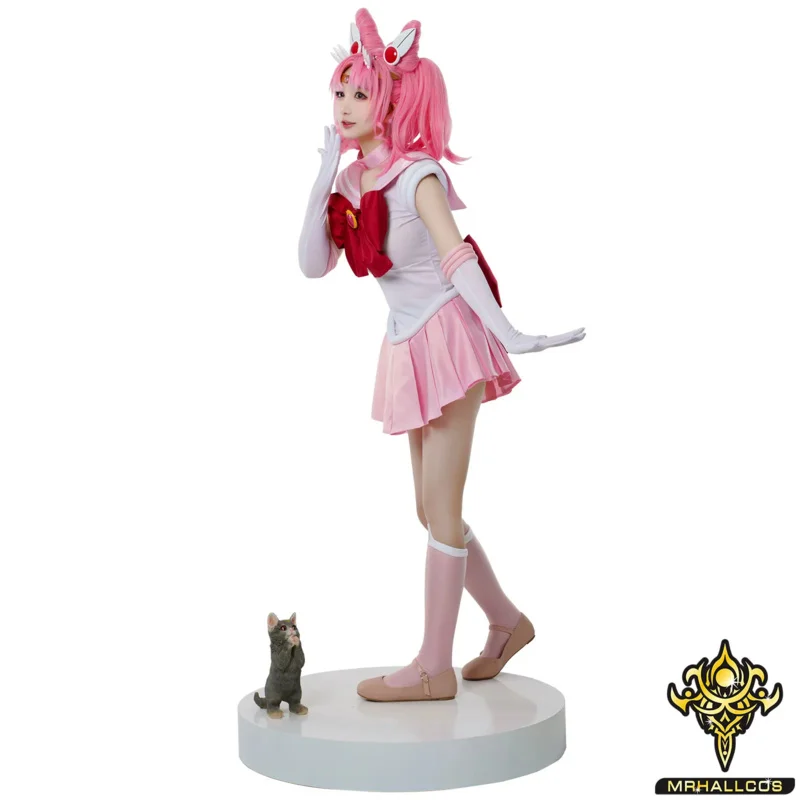 MRHALLCOS Amine Косплей Сейлор Чиби Луна Чибиуса Цукино Кристалл платье наряды костюм