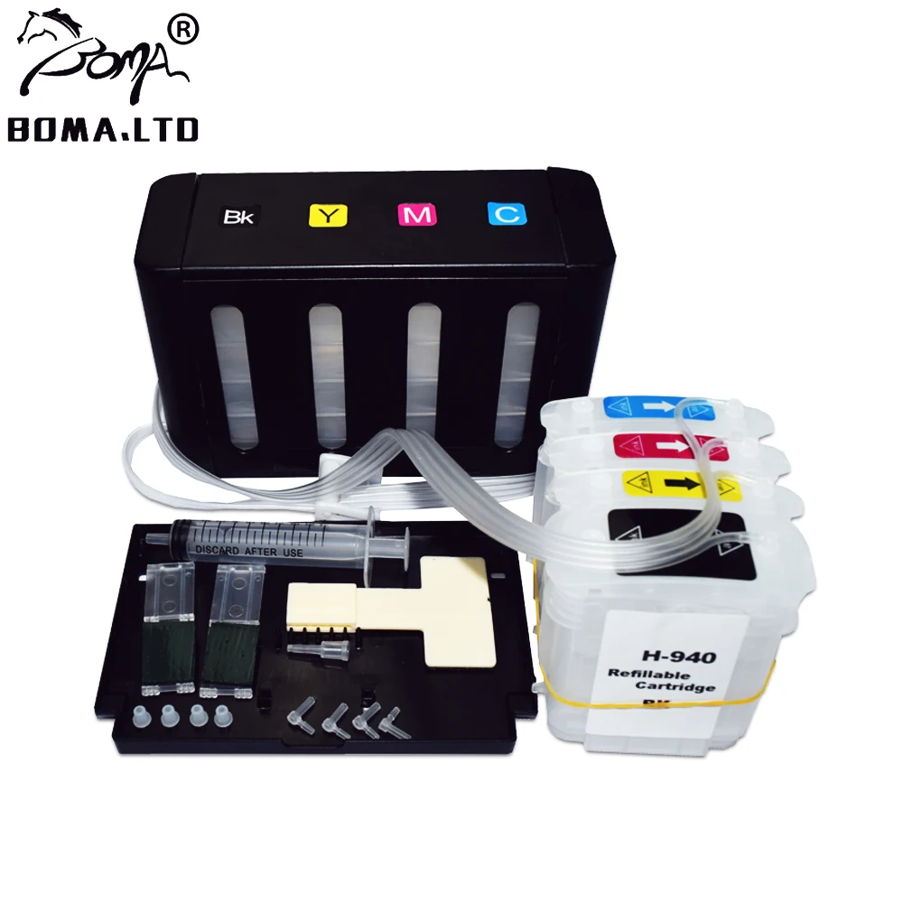 

BOMA.LTD 4 Color Ciss System For HP 940 Use For HP Officejet Pro 8500 Pro 8000 Printer 940 CISS With ARC Chip
