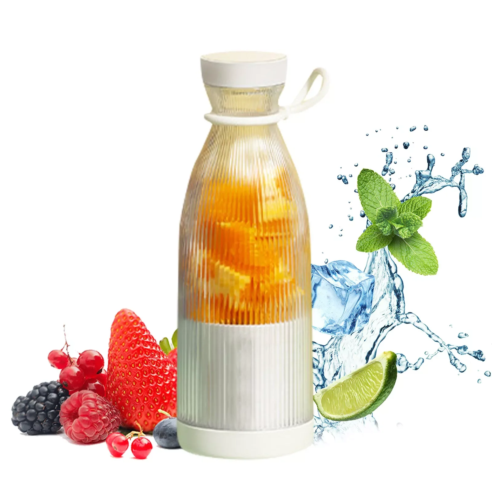 

NEW2023 Mini Handheld Mixer Juicer Machine Milkshake Machine Portable Blender Juicer Cup Fruit Vegetables Quick Juicing USB Port