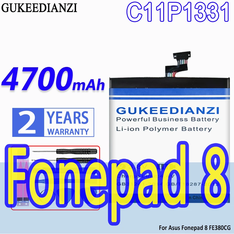 

High Capacity GUKEEDIANZI Battery C11P1331 4700mAh For Asus Fonepad 8 FE380CG Fonepad8