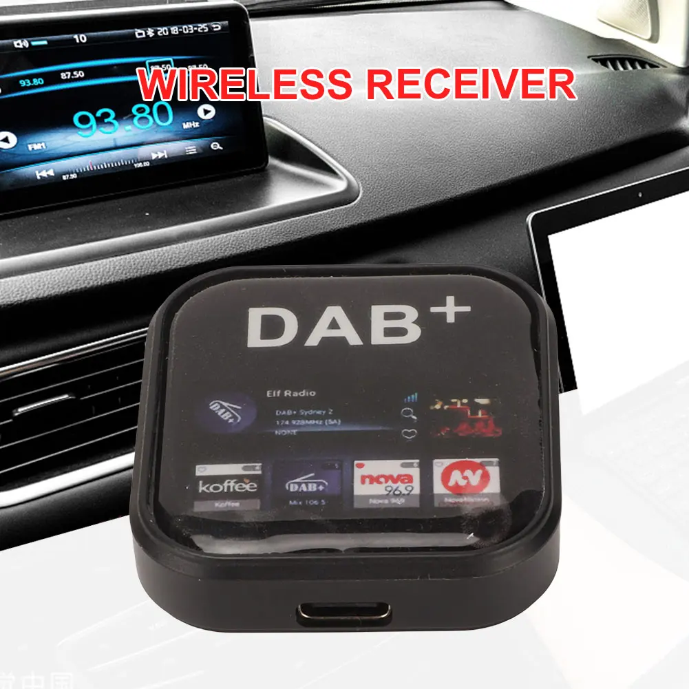 

DAB+ Digital Radio Receiver In Car Antenna Radio DAB+ Box Type C Powered Digital DAB+ Adapter Tuner for Android Car Radio Units