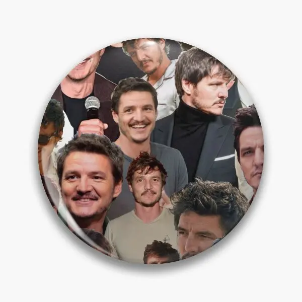 Педро Паскаль фотоколлаж мягкая пуговица булавка женская креативная с лацканами