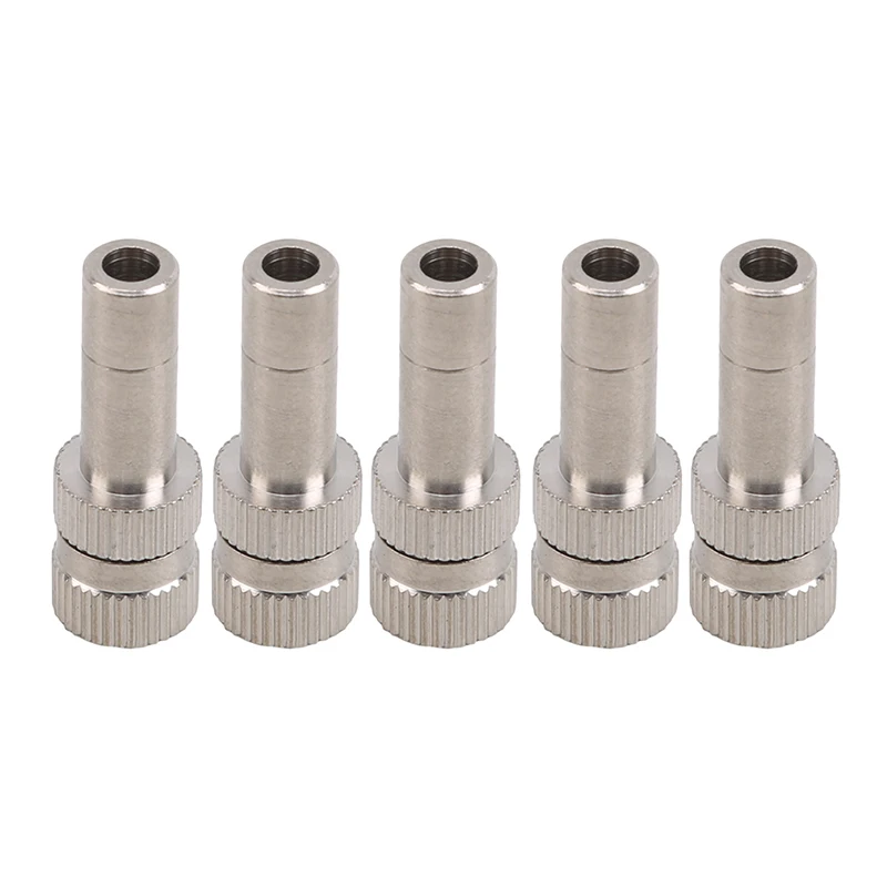 

5 Pcs 0.2/0.3/0.4/0.5/0.6mm Water Spray Nozzle Stainless Steel Fog Connectors Garden Water Irrigation Sprinkler Misting Fittings