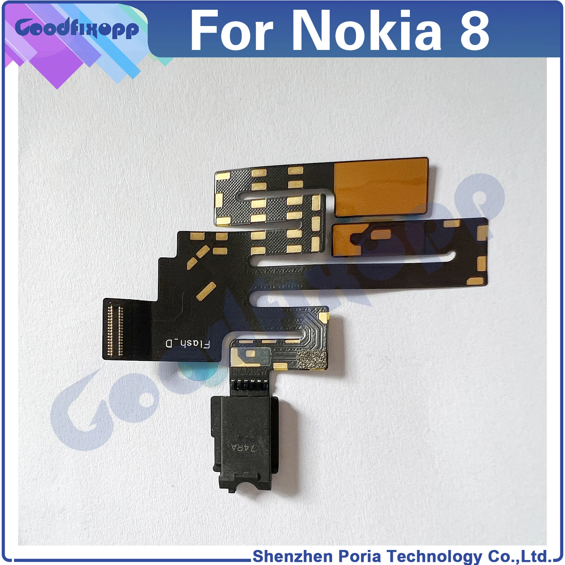 

Для наушников Nokia8 гарнитура разъем аудио вспышка лампа фотовспышка гибкий кабель для Nokia 8 TA-1004 TA-1012 TA-1052