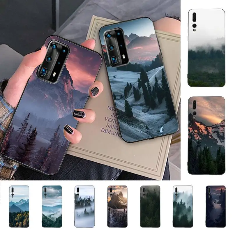 

Mountain Forest Phone Case for Huawei P30 40 20 10 8 9 lite pro plus Psmart2019