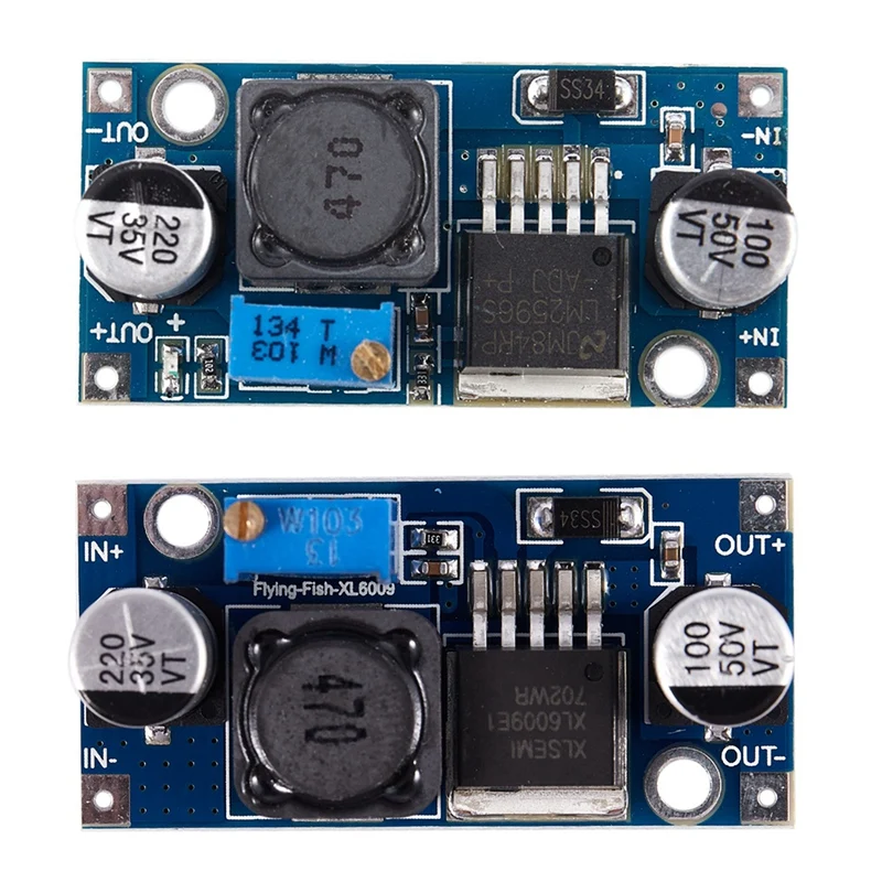 

1Pcs Xl6009 3-32V To 5-35V Dc-Dc Adapter Booster Circuit Board Module & 1Pcs Lm2596s Dc-Dc Buck Power Supply Module Buck 3A Regu