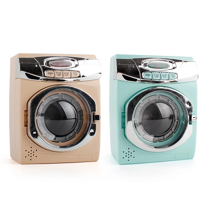 

Pretend Play Toy Wash Machine Simulation With Sound And Light For Kids