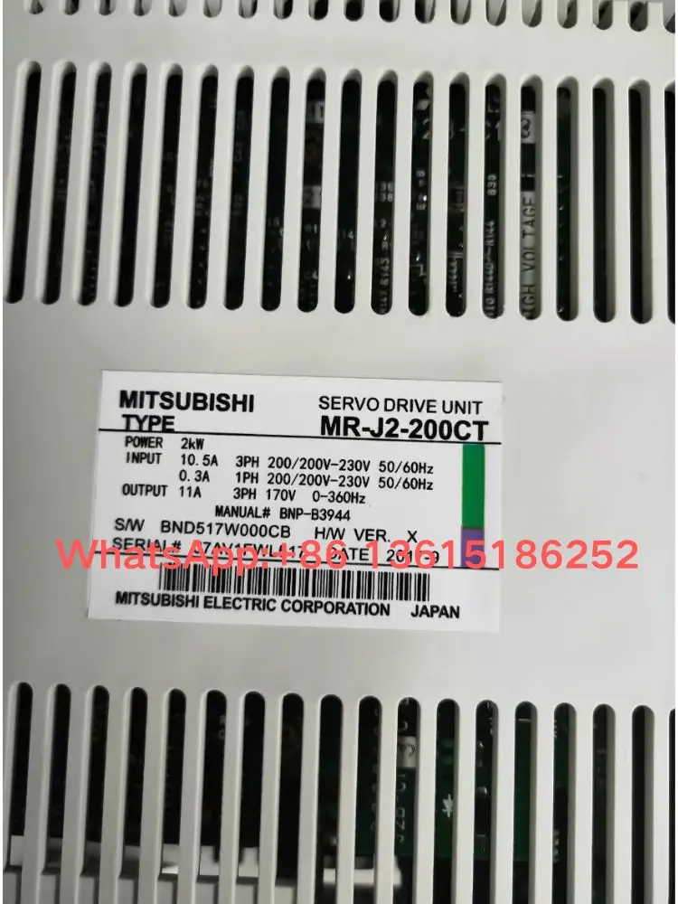 MR-J2-200CT Совершенно новый б/у сервопривод функция тестирования 2 кВт ок