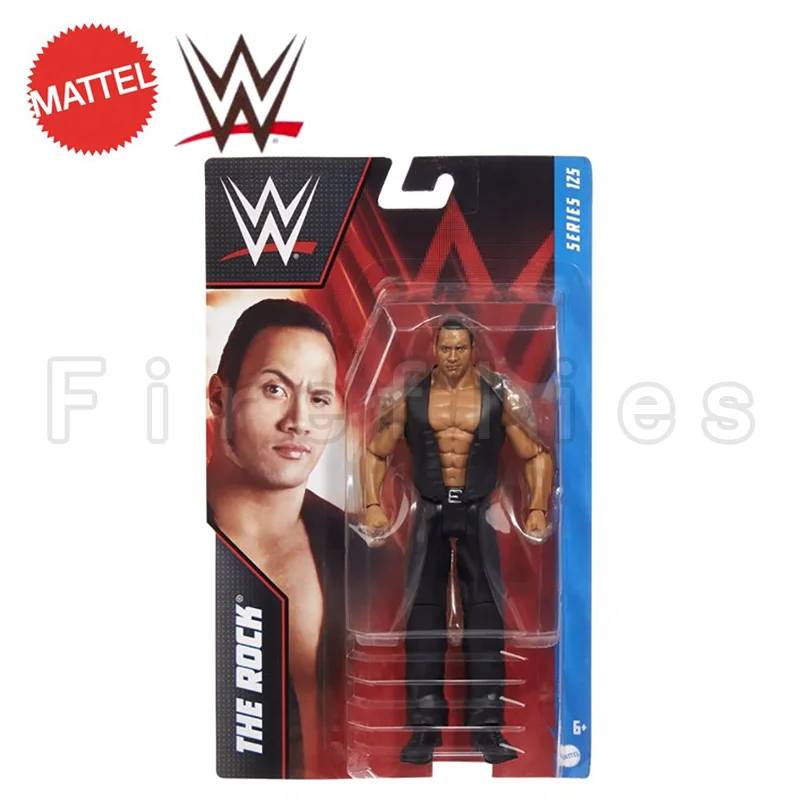 

6-дюймовая экшн-фигурка MATTEL WWE серии 125 рок аниме Коллекционная модель фильма в подарок Бесплатная доставка