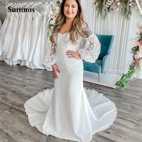 sumnus chiffon sheath wedding dress appliques sweetheart off shoulder elegant dresses for bride plus size bridal gowns