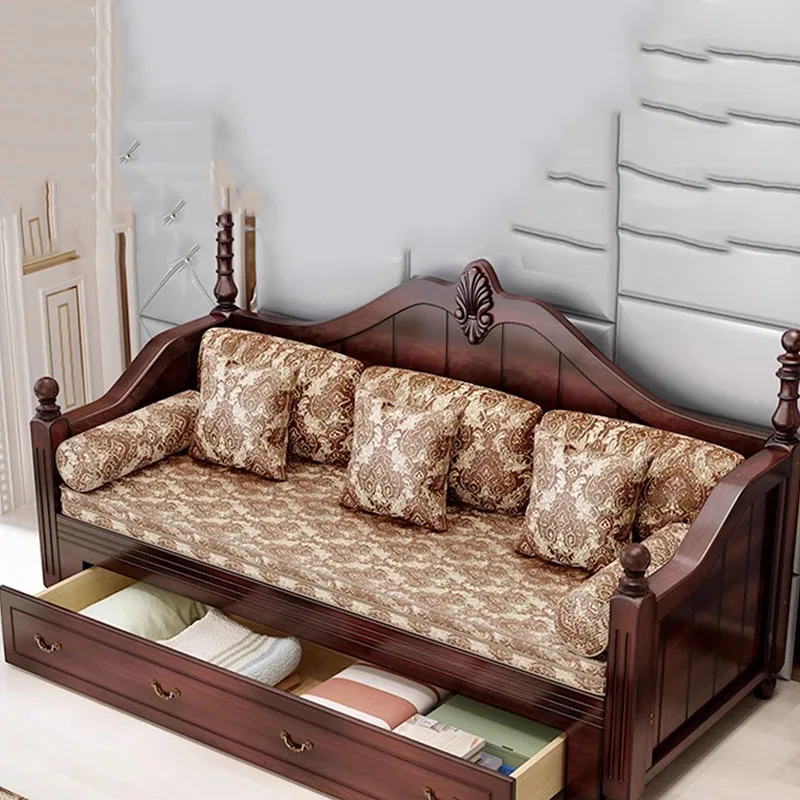 Диван с высокой спинкой большой деревянный расслабляющий двойной человеческий