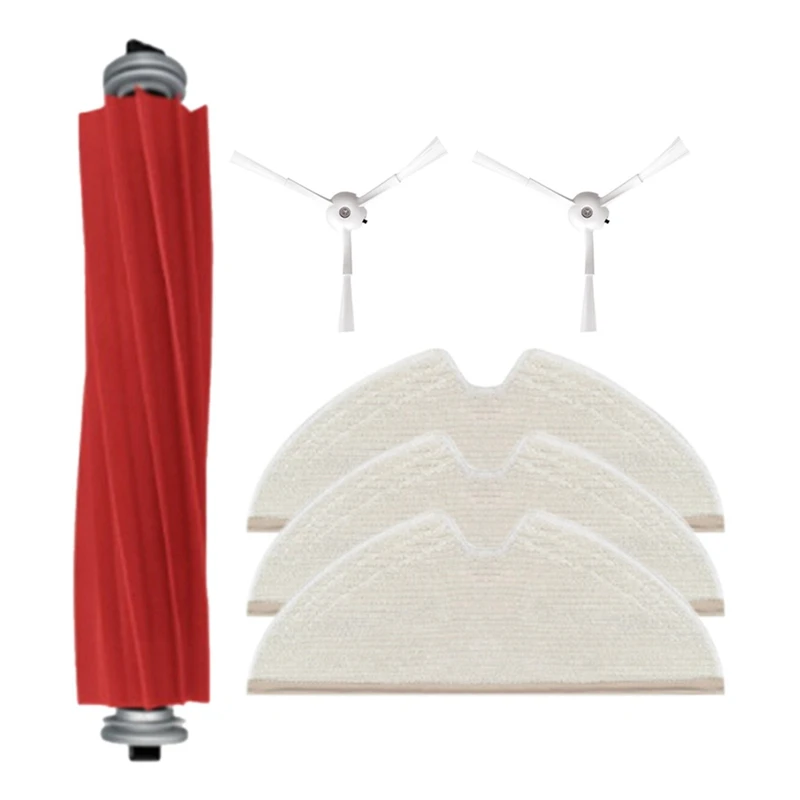 

6PCS Replacement Spare Kit For Roborock T8 Robot Vacuum Cleaner Parts Washable Main Side Brush Mop Cloth Accessories