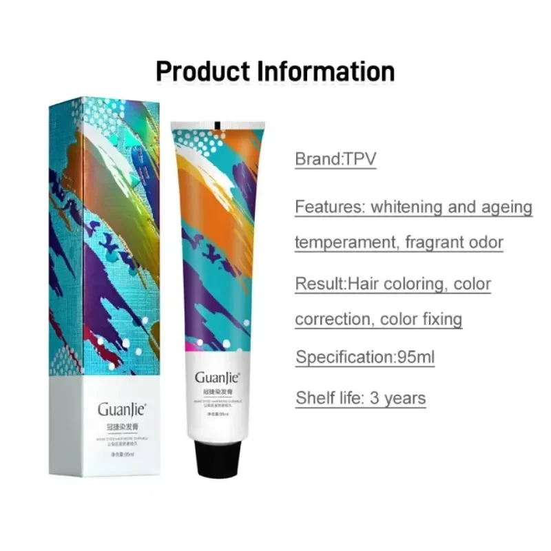 Растительная краска для волос крем-краска с Лесным Орехом пепером без