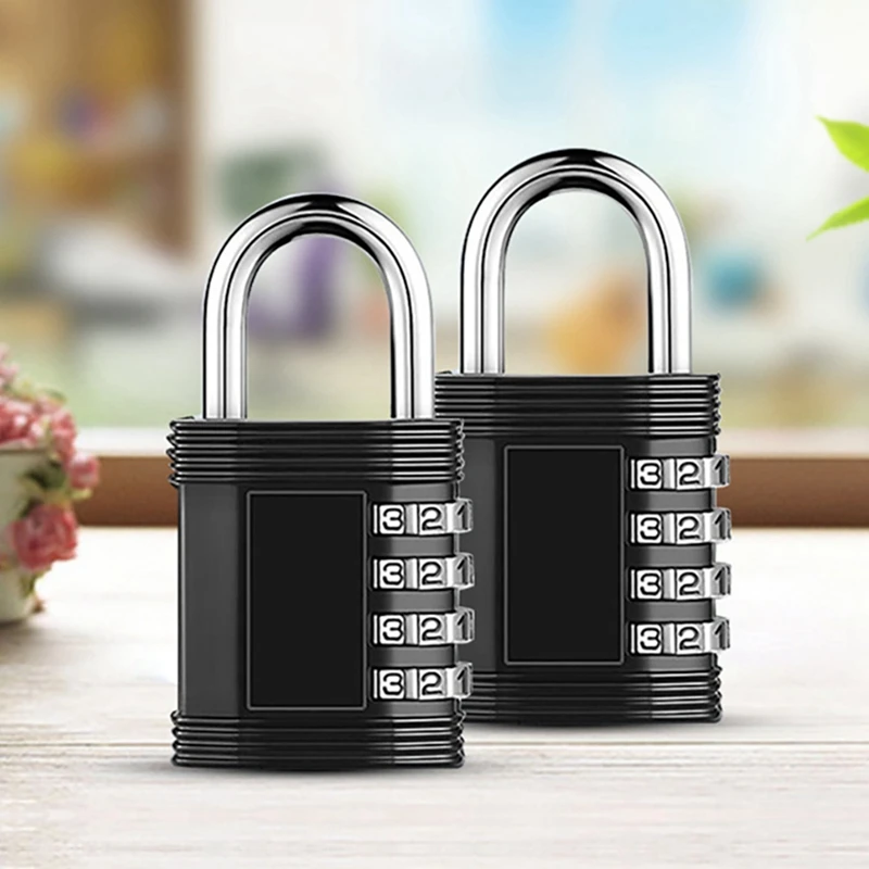 Акция! 2X наружный навесной замок 4-значный кодовый для шкафчиков в тренажерном