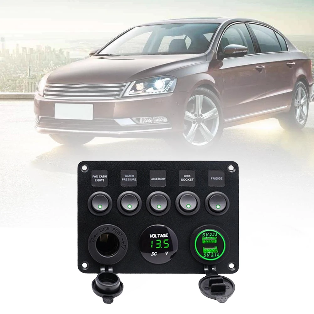 5-бандовый встроенный блок предохранителей 12 В/24 В панель переключателей для