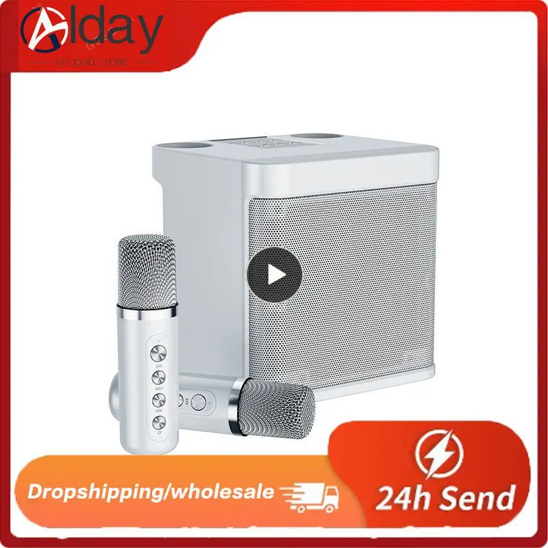 

Family Ktv All-in-one Audio Set Microphone Integrated Speaker Box Singing Machine Speaker Set Outdoor Dual