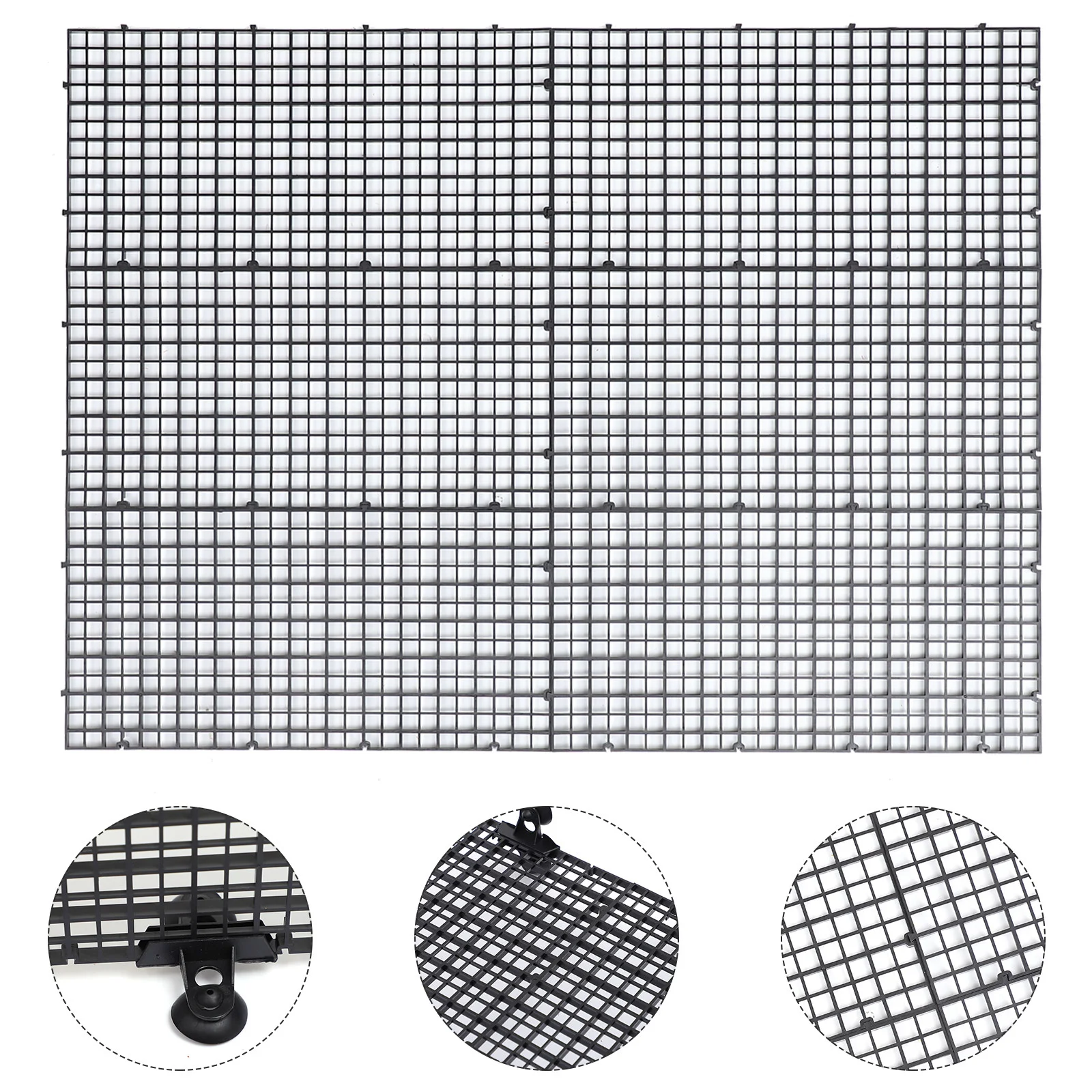 

Black Decor Plastic Egg Crate Aquarium Supplies Grid Divider Tray Crate Divider Aquarium Isolation Panel
