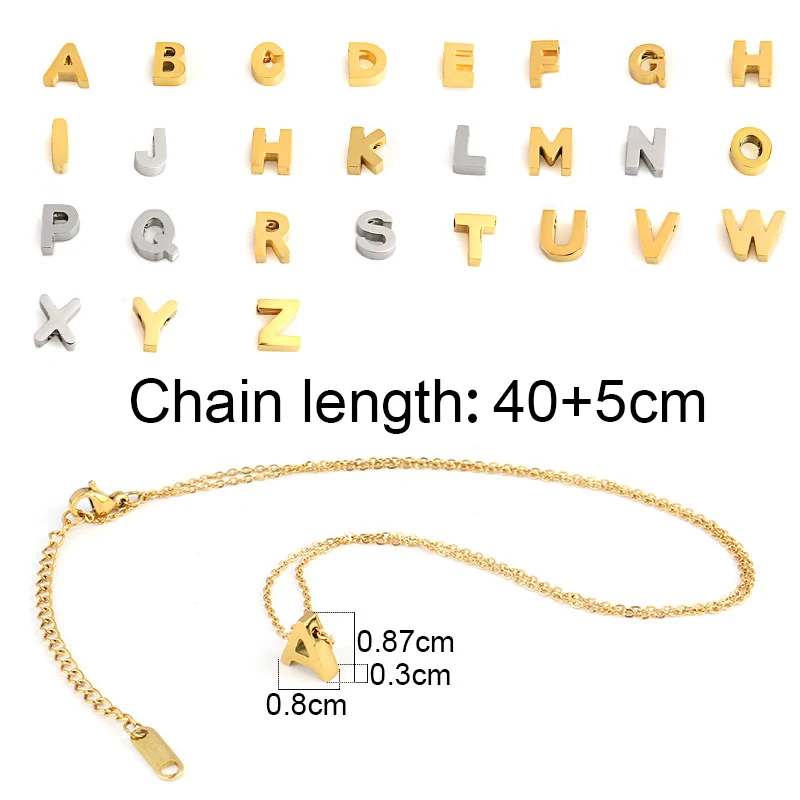 Ожерелье женское из нержавеющей стали с надписью |