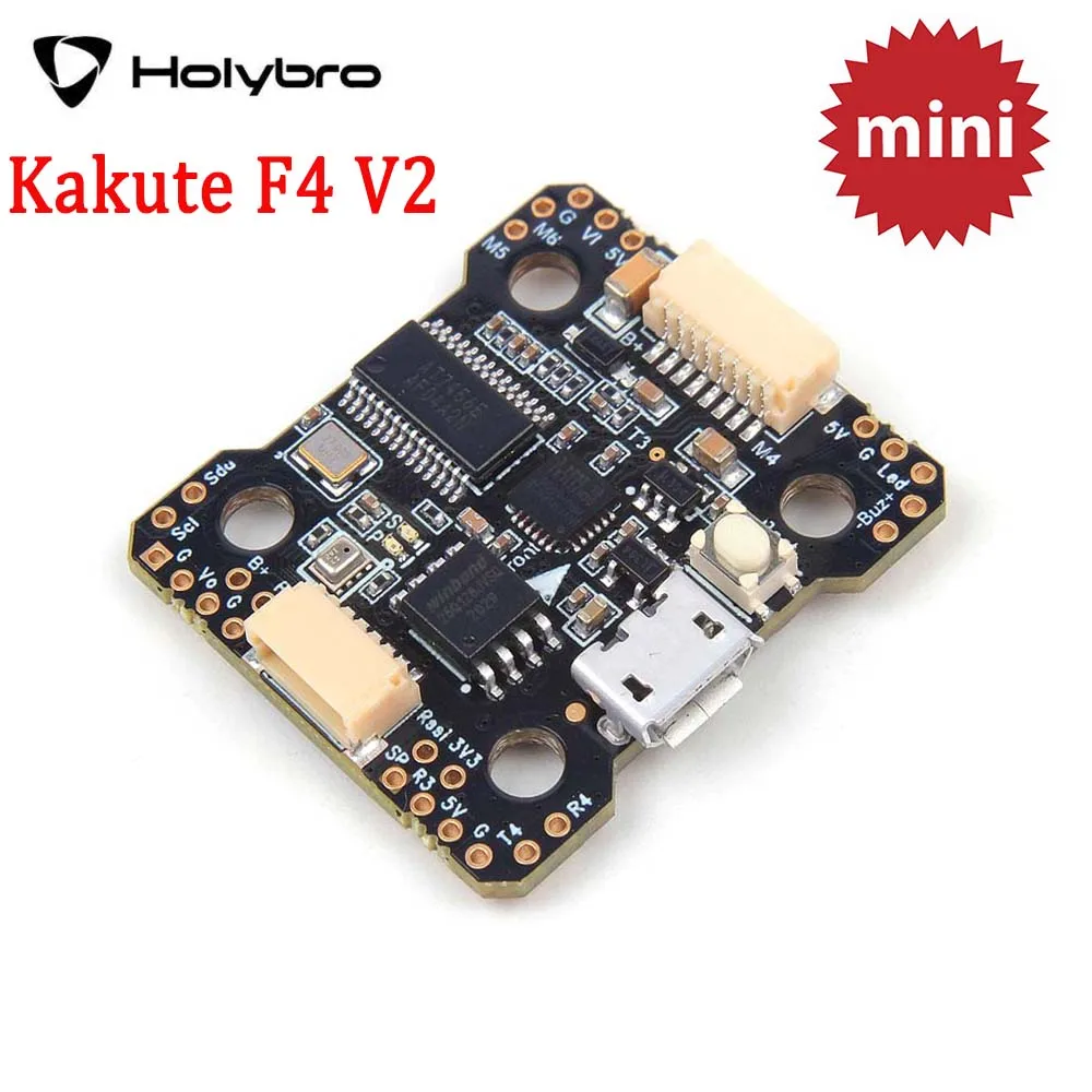 Полетный контроллер Holybro Kakute F4 V2 Mini STM32 F405 с Betaflight и Cleanflight плата OSD для FPV