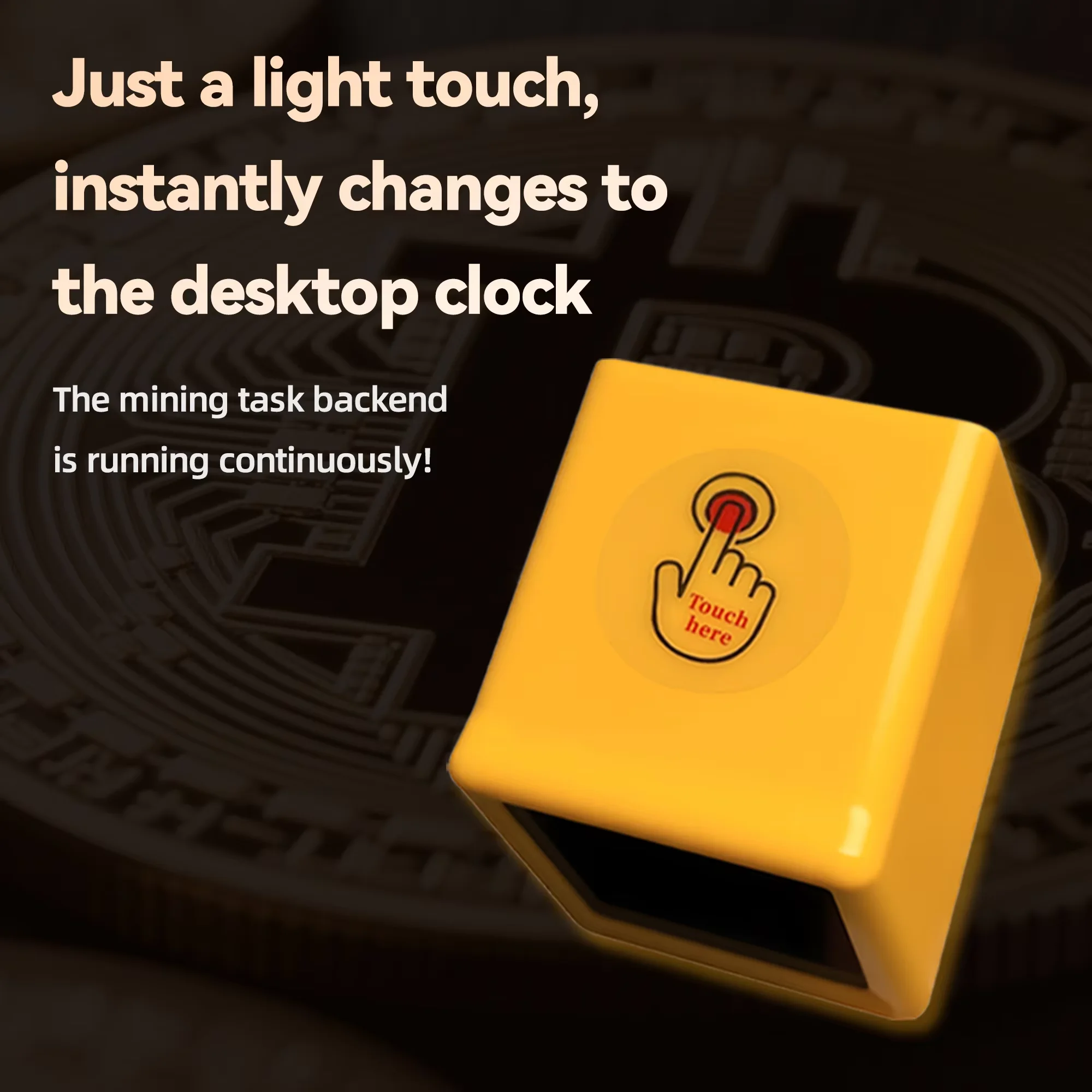 Фото Низкое энергопотребление BTC Solo Lottery Miner для компьютера Nerd Smart TV Hashrate1060KH/s ESP32 подарок для дома бесшумные настольные часы №3