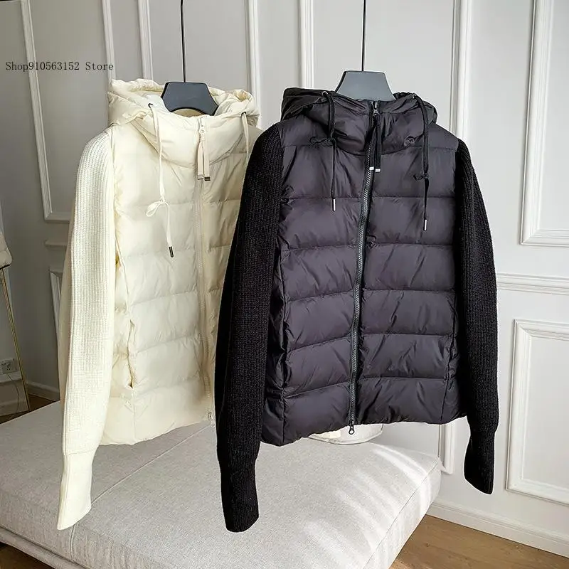 Весенне-осенне-зимний повседневный вязаный легкий короткий маленький элитный