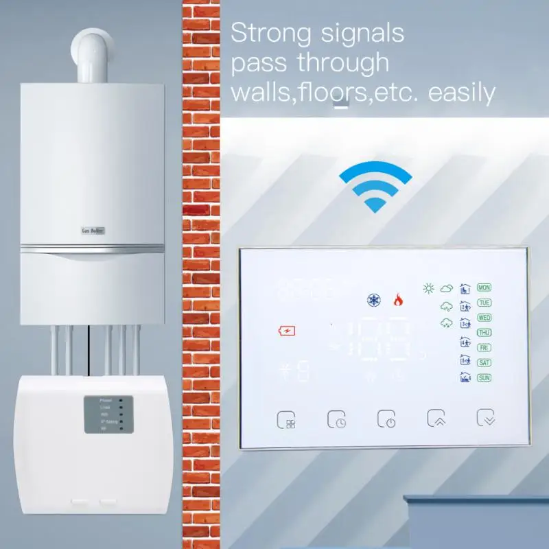 

Термостат Tuya умный с Wi-Fi и поддержкой Alexa и Google