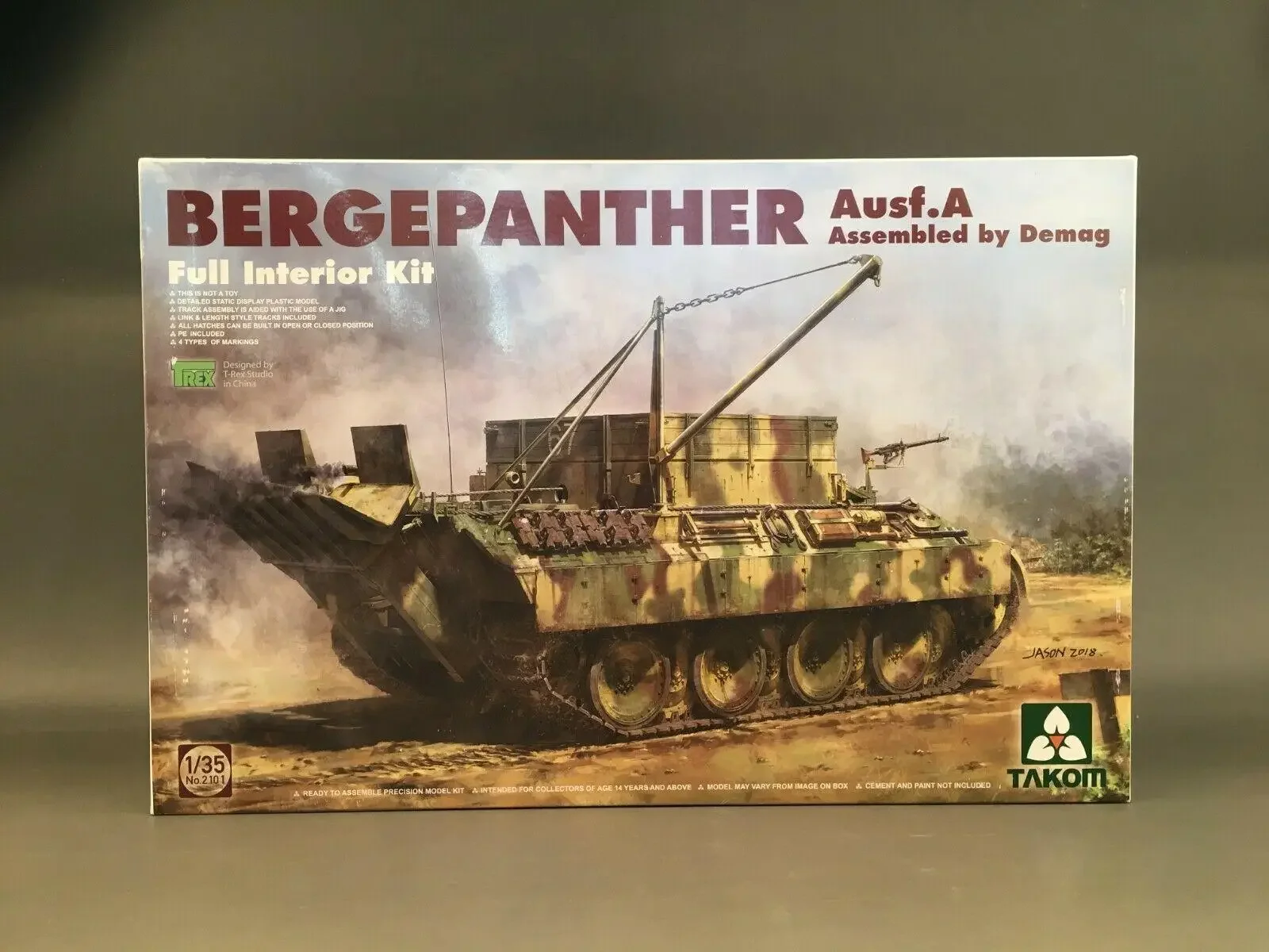 ТАКОМ 2101 1/35 Bergepanther Ausf. Собранном в Полном салоне Demag