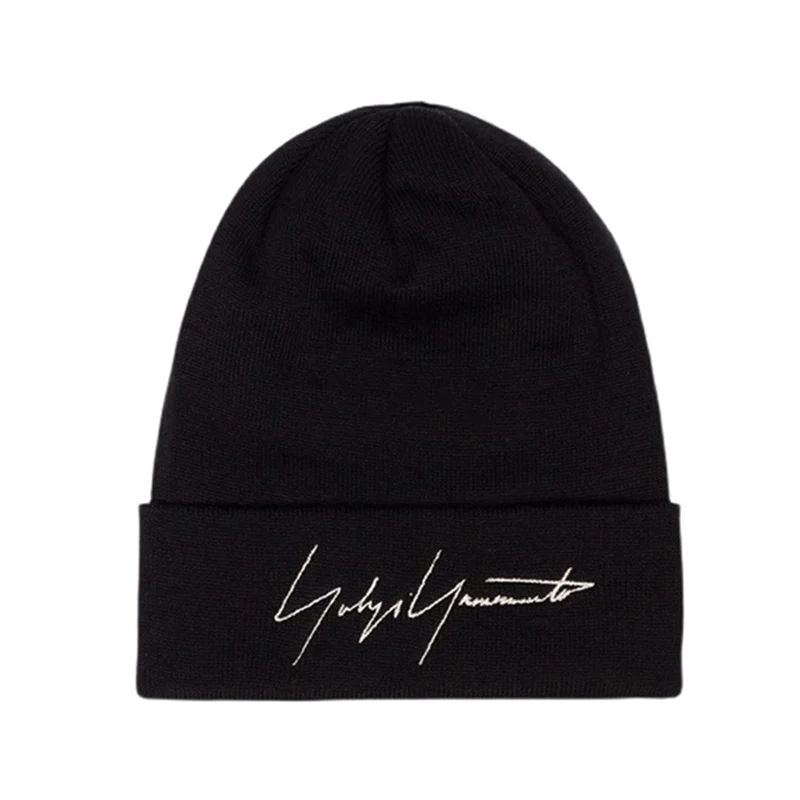 

Yohji Yamamoto Y3 Signature Co Branded Embroidery Letter Autumn Winter Cold Men's And Women's Knitted Hat Woolen Ha