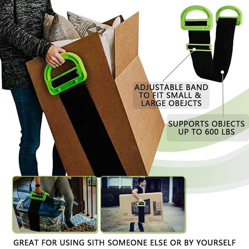 Furniture Moving Straps Wrist Forearm Forklift Lifting Moving Straps for Carrying Furniture Transport Belt Rope Heavy Cord Tools