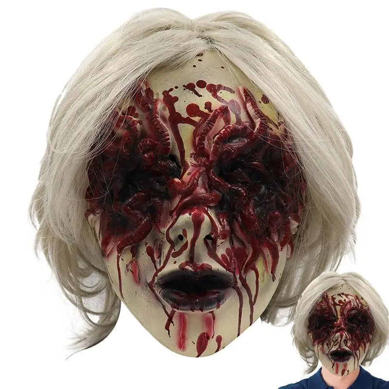 

Halloween Woman Headwear Latex Cover Headgear For Women Scary Accessories Costume For Party Masquerades Dress Up Carnival