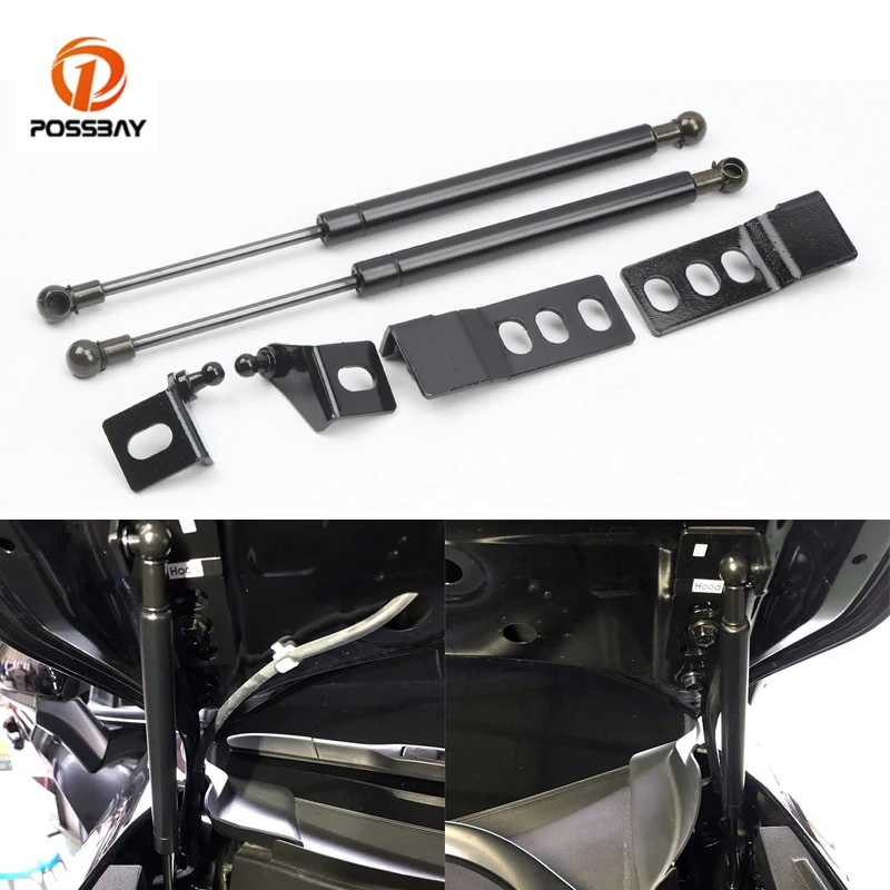 

2Pcs Front Hood Bonnet Hydraulic Lift Supports Shock Struts Black Engine Gas Struts Bars Damper Modify for Toyota RAV4 2019-2021