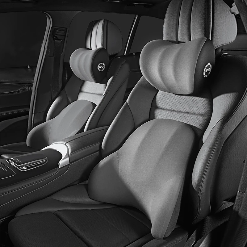 

Car Neck Headrest Pillow Car Accessories Cushion Auto Seat Head Rest Breathable Memory Foam Slow Rebound Guard Lumbar Universal