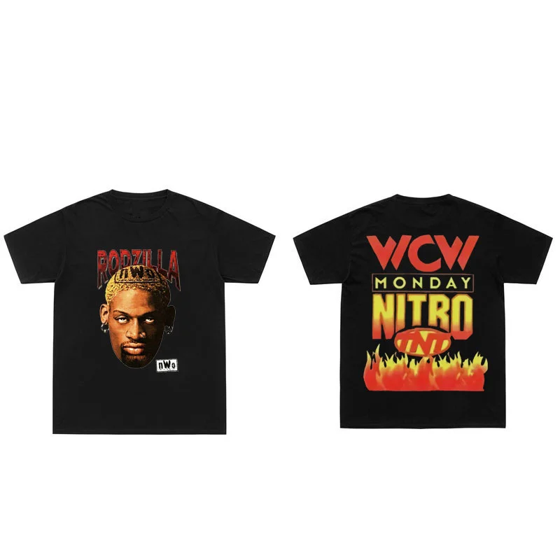 

Dennis Rodman Print Tshirt Hip Hop Rapper Travis Scott T Shirts Tops Summer Men Women Classic Vintage Rocky 97 Tee Short Sleeve