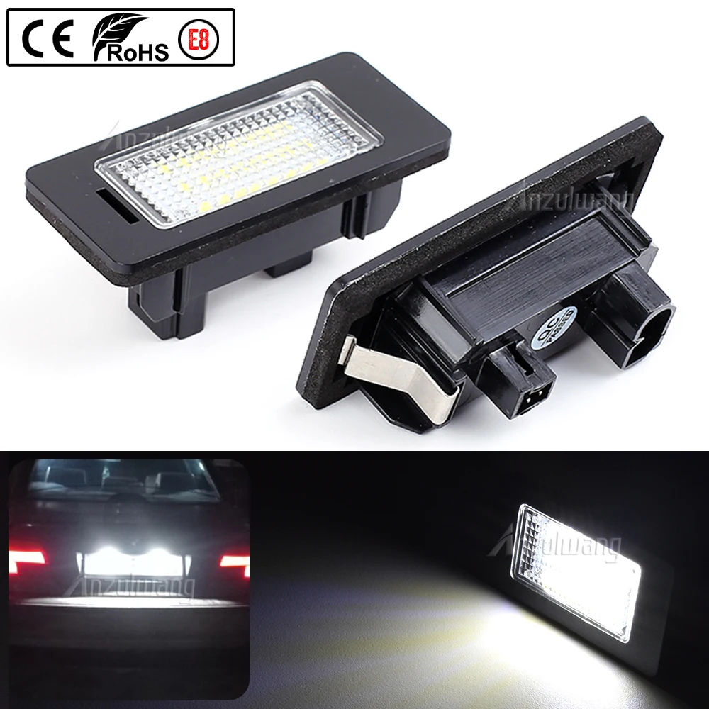 

2pcs led License Plate Light Canbus Number Lamp For BMW E92 E93 F30 F31 F45 E39 E60 F11 E70 X5 E84 X1 E82 F22 E90 E91 E61 F10