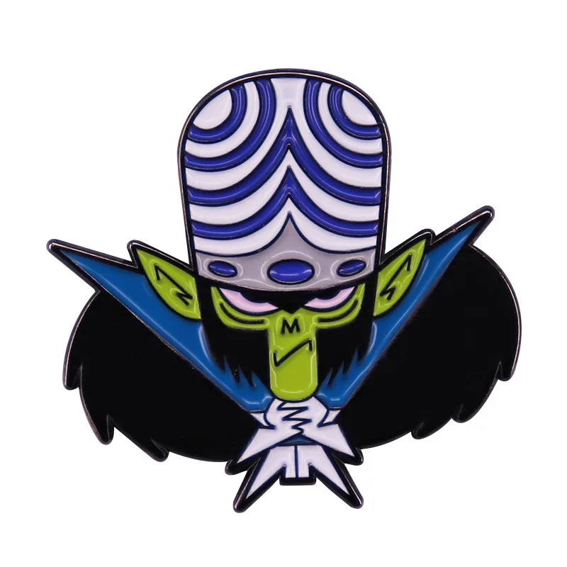 

XM-funny Cute anime villain magic man enamel brooch cute anime movie metal badge book bag pin buckle