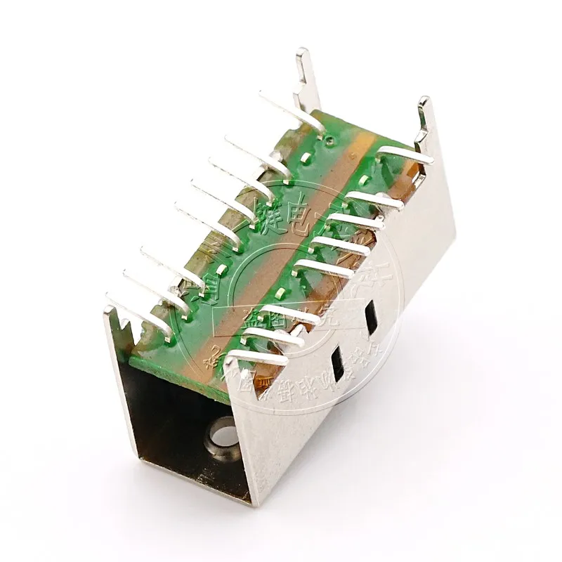 10 шт. SS-43D08 (4p3t) двухрядный 16-футовый вертикальный патч-тумблер 4 фиксированных