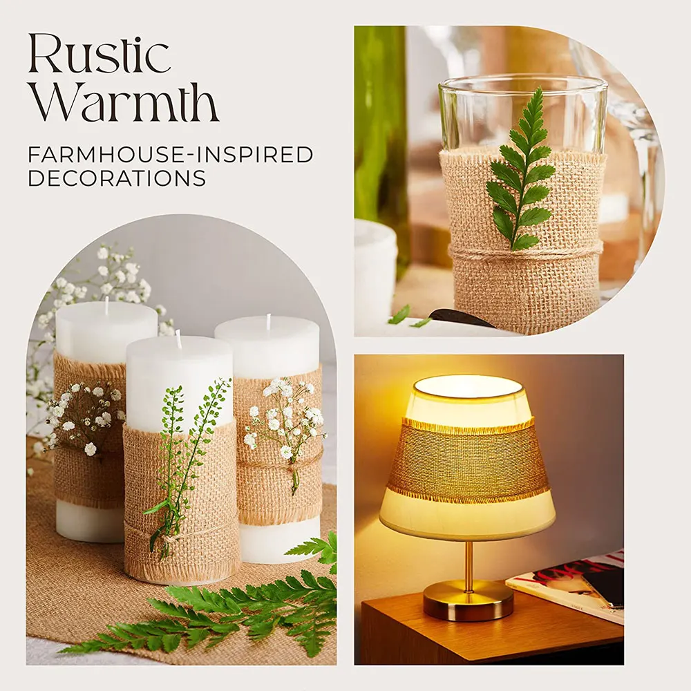 джутовая лента Джутовая 30 см стандартная для упаковки подарков деревенская