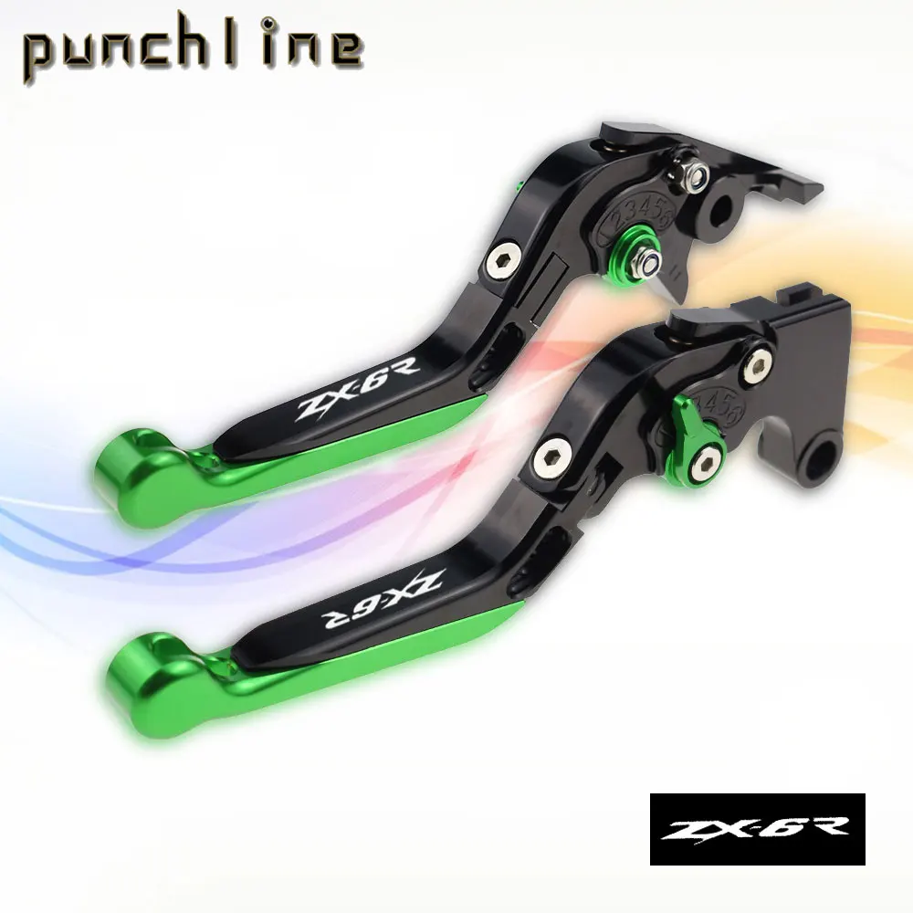 

Fit For ZX-6R ZX-636 2019-2021 ZX6R Motorcycle CNC Accessories Folding Extendable Brake Clutch Levers Adjustable Handle Set