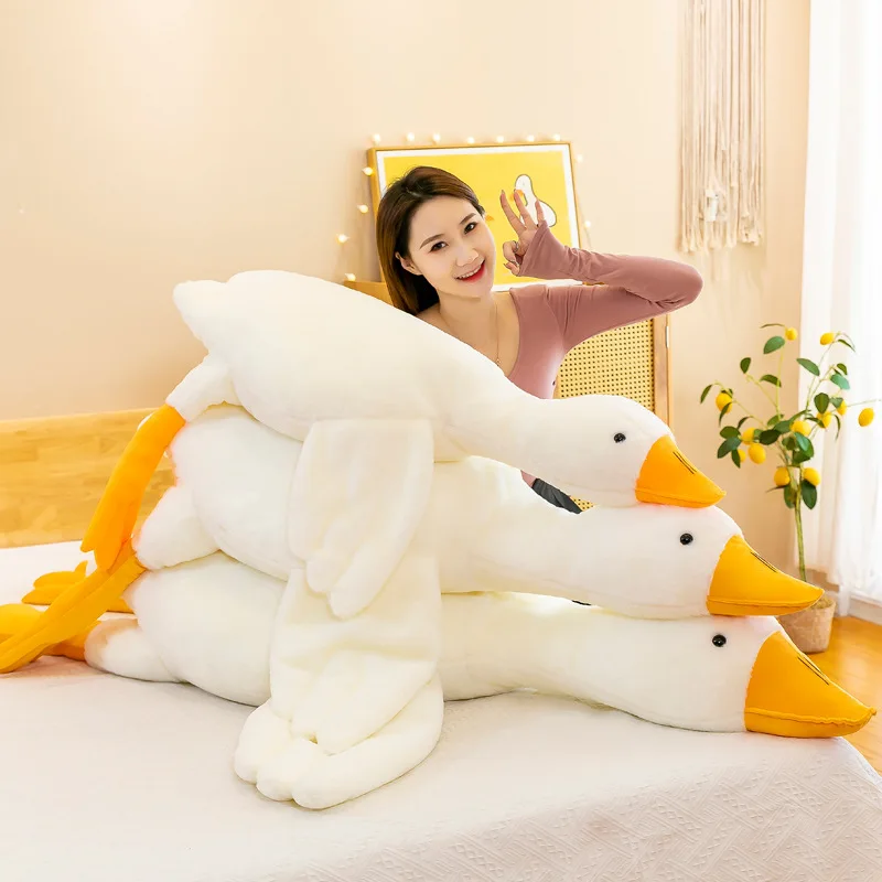 

Big White Goose Doll Plush Toy Big Hot Room Bed Sleeping Sofa Desk Car Decoration Throw Pillow Birthday Gift Girl Boy Collection