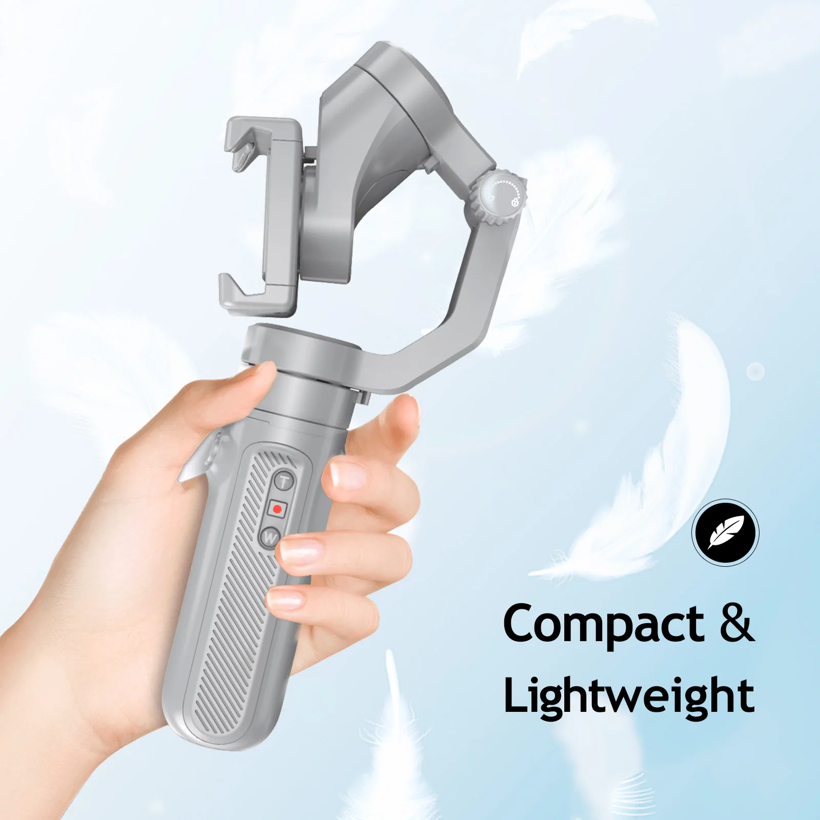 

Compact 3-Axis Smartphone Gimbal Stabilizer Anti-shake Phone Vlog Gimbal Horizontal Vertical Battery Mini Tripod for 13/12/11