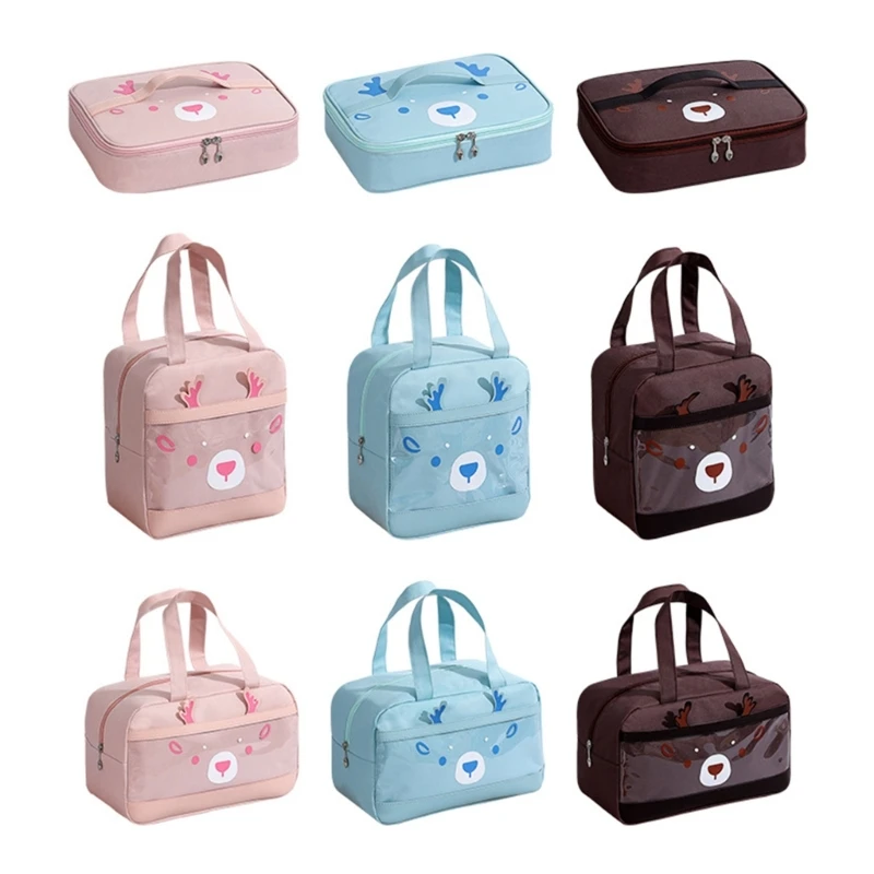 

2023 New Lunch Bag Teen Deer Insulated Lunch Bag Thermal Waterproof Reusable Tote Bag for Indoor Office Outdoor Hiking Picnics