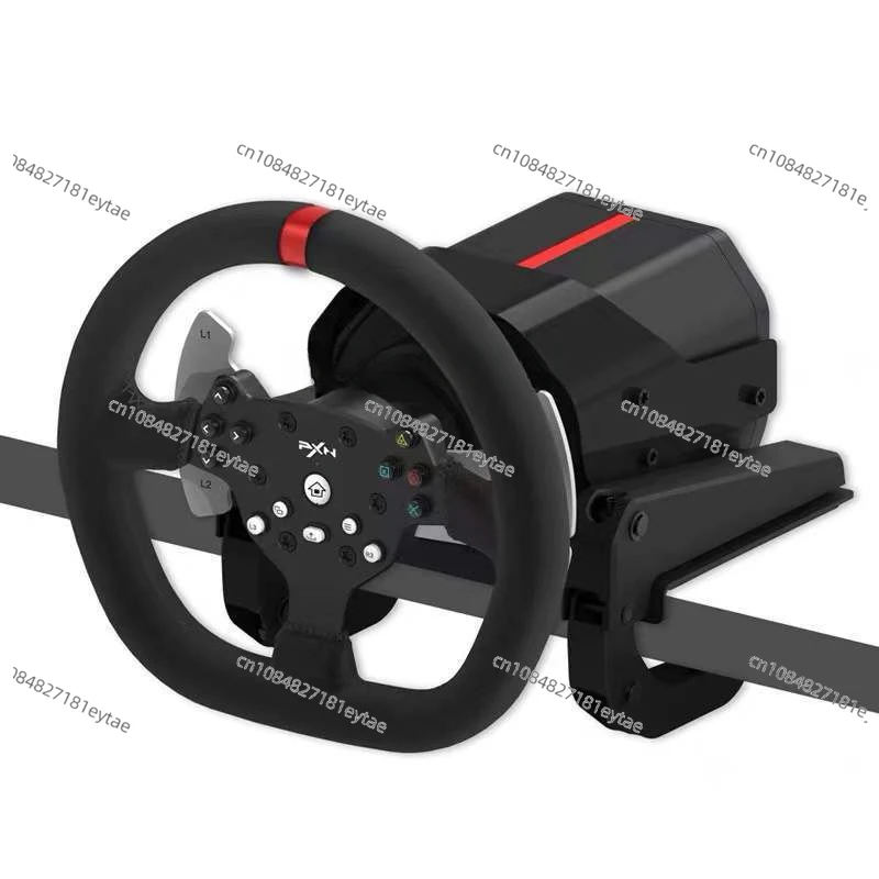 PXN-V10 Force Feedback Racing Game Aiming Wheel 900 Degree Compatible with PC Computer
