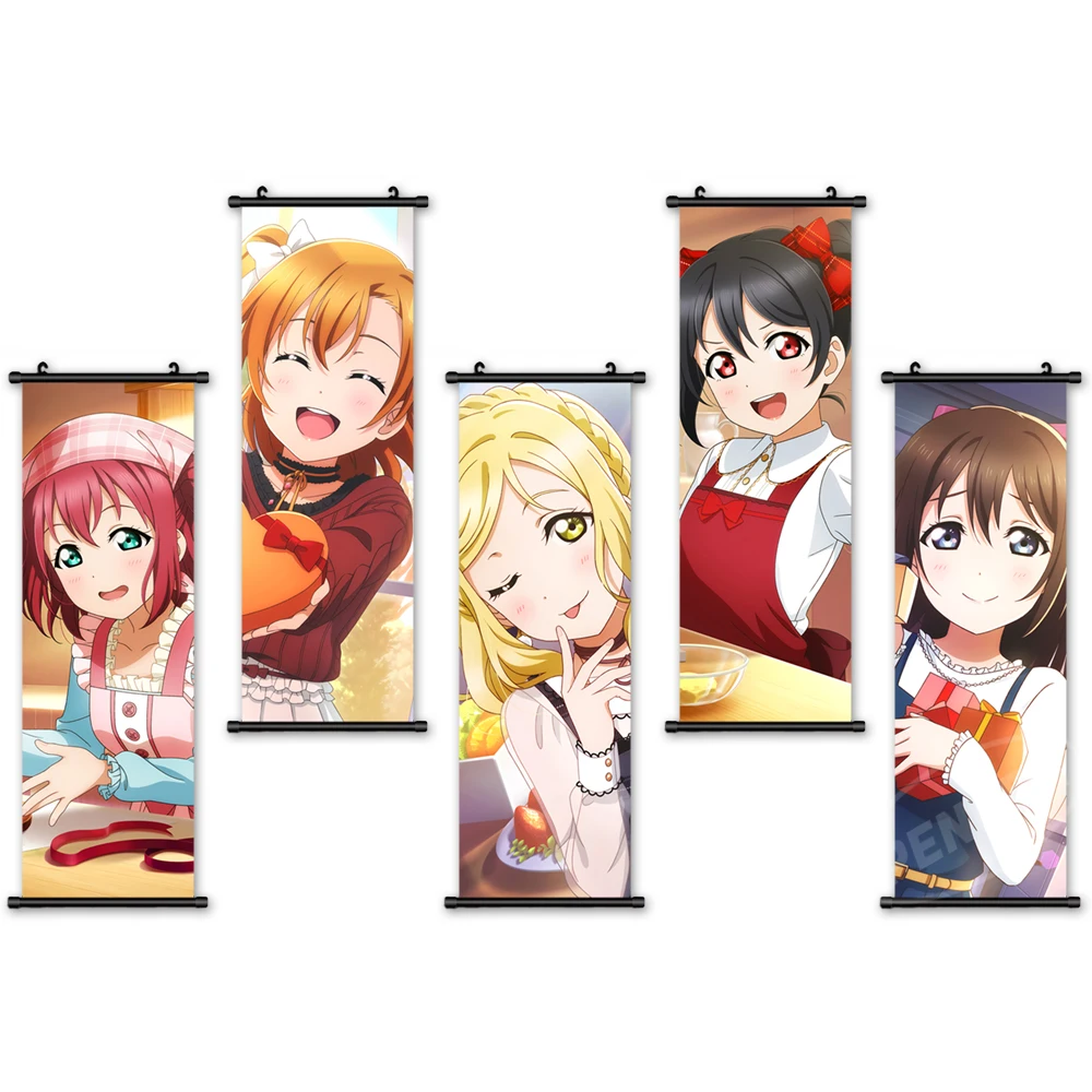

Anime Wall Art Modern Canvas Characters Pictures Classic Painting Print LoveLive Poster Plastic Hanging Scrolls Home Decoration