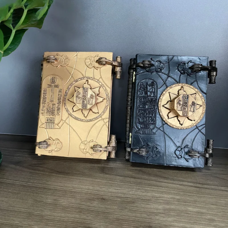

New Mummy Book of The Dead Resin Artefacts Desk Decoration Home Decor