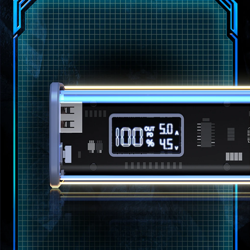 Самодельный блок питания PD22.5W PD/QC быстрая зарядка аккумулятора 18650 батарея для