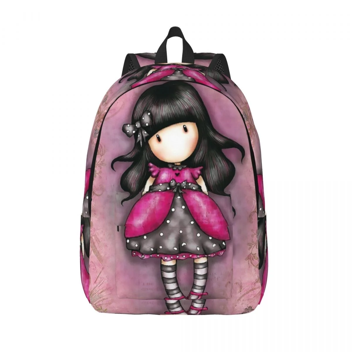 

Pink Santoro Gorjuss Backpack for Boy Girl Kids Student School Bookbag Cartoon Daypack Preschool Kindergarten Bag Outdoor