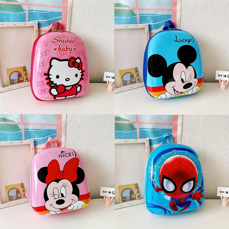 

Рюкзак с героями мультфильмов «Hello Kitty», «Микки Маус», «Минни-паук», милый детский школьный ранец для мальчиков и девочек